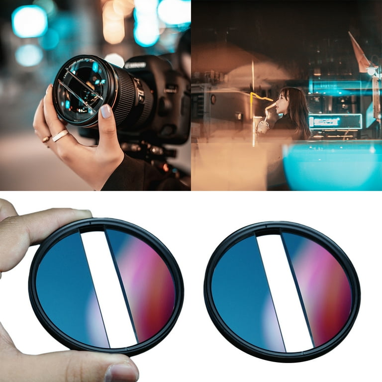 COOLHOOD Split Diopter Filter for Camera Lens Special Effect