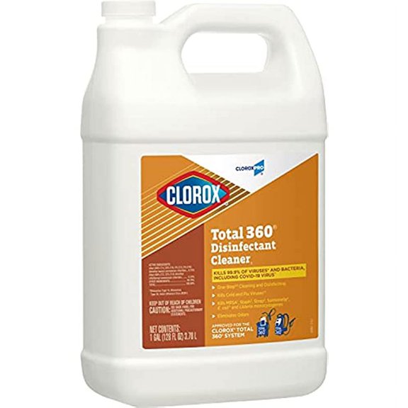 CloroxPro Total 360 Disinfectant Cleaner, 128 Ounces Each (Pack of 4) (31650) , Translucent - 31650CT