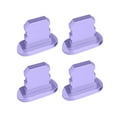 thumbnail image 1 of Methold 4Pcs Mobile Phone Stopper Dust Proof USB Protection Anti-dust Cap Micro Charging Port Replacement for 13/Mini/Pro/Pro Max Cables de audio/vídeo Púrpura claro, 1 of 4