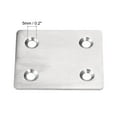 thumbnail image 3 of Uxcell 47 x 38 x 2mm Stainless Steel Flat Straight Brace Repair Plate 8 Pcs, 3 of 5