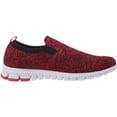 thumbnail image 5 of Deer Stags Kids' Eddy Jr. NoSox Slip-on Fashion Sneaker - Red/Black - 4 Big Kid Medium, 5 of 8