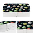 thumbnail image 4 of Tennis PU Leather Jewelry Display Organizer Box Display Case Portable Earring Holder with Removable Compartment, 4 of 6