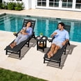 thumbnail image 5 of SERWALL Round Outdoor Side Tables Set of 2, All Weather Use Double Layer Patio Side Table, HDPE Adirondack End Table for Patio, Garden, Deck - Black, 5 of 7