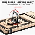 thumbnail image 4 of Jiahe Cover For Google Pixel 7 Pro,Slim Armor Shockproof Magnetic Slide Camera Lens Protector Ring Holder Case Cover,Gold, 4 of 9