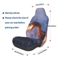 thumbnail image 3 of Wukai Winter Fire Dragon Full Set Car Seat Covers with Soft Padding Universal Auto Front Seats Protector and Cushion Mat, 3 of 5