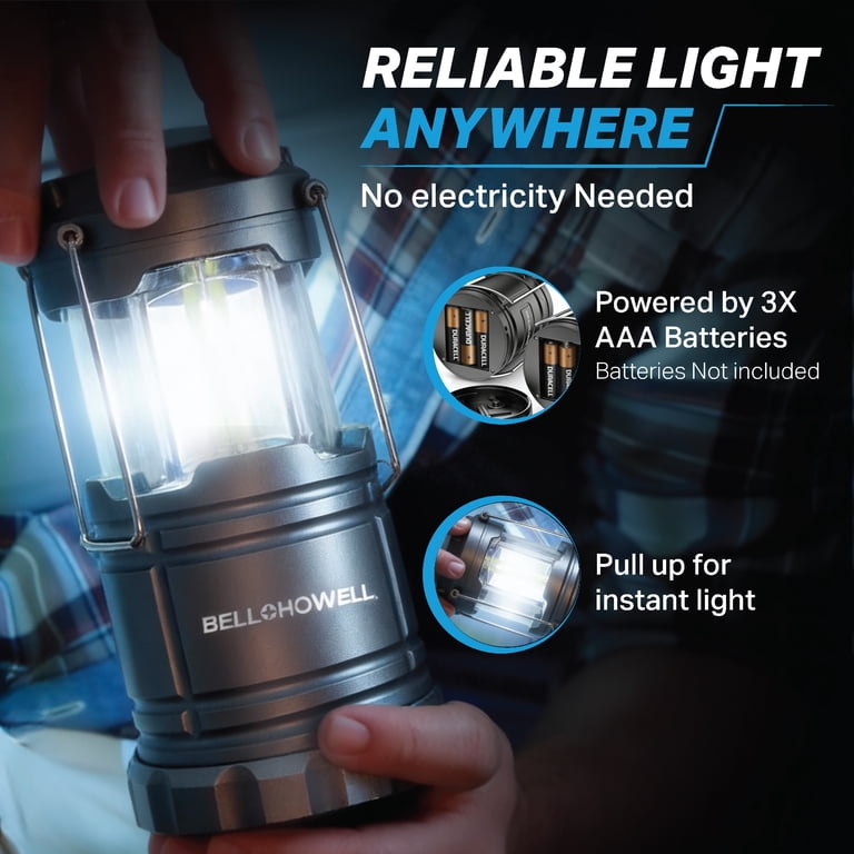 Bell + Howell Taclight LED Lantern, Automatic On/Off, Collapsible