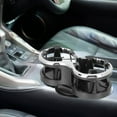 thumbnail image 2 of CTIRCHIU Car Cup Holder Expander ABS Dual Slots Non-Slip Black for Storage, 2 of 10