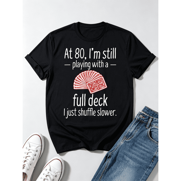 Funny 80th Birthday Gift T-Shirt for Men & Women - 80 Year Old Milestone Card Design