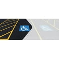 thumbnail image 4 of Handicap Symbol Preformed Pavement Marking, Parking Facility Stall Sign, Blue and White, 4 of 8
