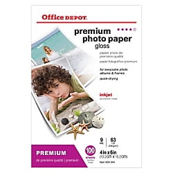 KODAK Photo Paper Gloss 8.5x11 41162-1213719 6.5 mil thickness 48lb-180g//m2 weight 50 count