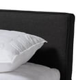 thumbnail image 6 of Baxton Studio Rikke Modern and Contemporary Two-Tone Gray and Walnut Finished Wood Queen Size Platform Storage Bed with Gray Fabric Upholstered Headboard, 6 of 20