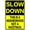 THIS IS A Neighborhood, variant on Slow Down Speed Limit 55 MPH Metal Sign, 12 x 16 Inches Traffic Sign, Black and Yellow Safety Sign, Easy Mounting Outdoor Use