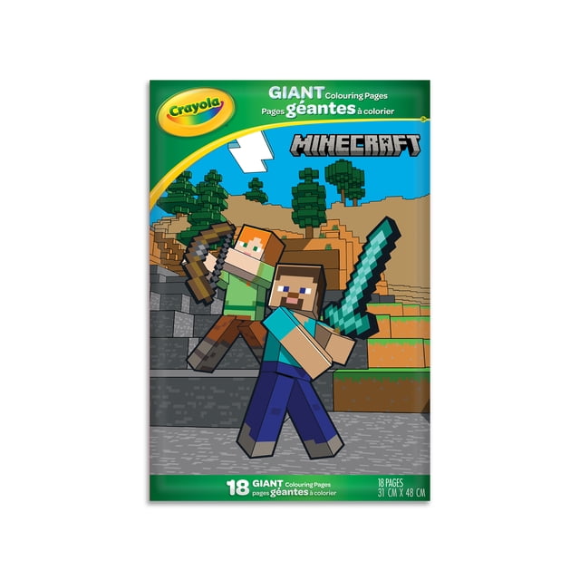Pages géantes à colorier, Minecraft