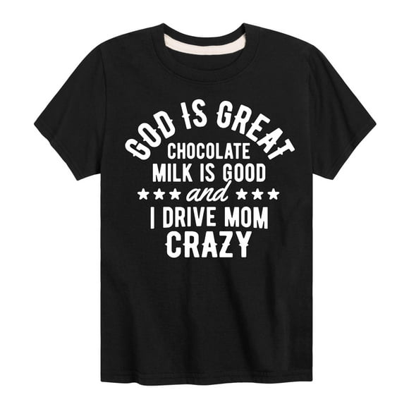 Dieu Est Grand Lait au Chocolat - T-Shirt à Manches Courtes pour Tout-Petits et Jeunes