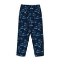 thumbnail image 3 of Lsque BLUE Flamingo Birds Print Women's Pajama Pants, Lounge Pant - Comfortable Home Wear,Elastic Waistband, Stylish Design-Large, 3 of 9