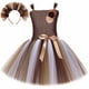 thumbnail image 2 of Vestido tutú del Rey León, disfraz para niñas, ropa de fiesta de cumpleaños en la jungla, disfraces de Carnaval de Halloween para niños, vestido de animales salvajes del zoológico, 2 of 5