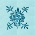 thumbnail image 1 of Ahgly Company Tapis d'Intérieur Lavable en Machine Carré Transitionnel Bleu Électrique, 4 Pieds Carré, 1 of 7