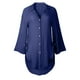 thumbnail image 4 of Blusa camisa para mujer Vestido para mujer - Blusas holgadas con botones - Blusa de poliéster de manga larga y cuello en V - Verano, sexy/casual - Tallas M a XXXL, 4 of 4