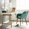thumbnail image 2 of Elle Decor Roux Arm Chair in French Turquoise, 2 of 10