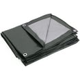 thumbnail image 2 of 50 x 100 Ft. Heavy-Duty Protection/Coverage Tarp, 8-mil, Reversible, Waterproof, Green-Silver, TGS-50100, 2 of 6