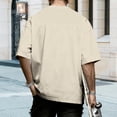 thumbnail image 7 of adaychics Christian Tshirts Men Pray Crewneck Oversized Short Sleeve Religious Cotton Tee Trendy Tops for Streetwear, 7 of 7