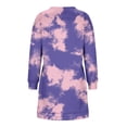 thumbnail image 5 of Aloohaidyvio Sweatshirts Casual Oversized Crew Neck Tie-Dye Loose Pullover Sweatshirts Dresses, 5 of 6