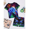 thumbnail image 3 of ATAIKU 3D HD Printed 3-12Y Little Boys Games Console 2-Piece Pajamas Set Kids Boy Short Sleeve Tee and Shorts Sleepwear Toddler Jammies, 3 of 13