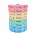 thumbnail image 2 of 8000 Assorted Raffle Ticket Rolls, Double Raffle Tickets Set of 4 Colors Printable for Raffle, Events, Classroom, Entry, Class Reward & Door Prize, 2 of 4