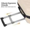 thumbnail image 5 of Luggage 3-Pieces Set ABS Durable Suitcase Beige 20"24"28", 5 of 6