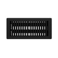 thumbnail image 4 of Imperial 3" x 10" Black Steel Floor Register, Louvered, 1-pk, 4 of 7