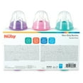 thumbnail image 7 of Nuby Non-Drip Standard Neck Baby Bottle, 10 fl oz, 3 Count, Multicolor Bottles, 7 of 7