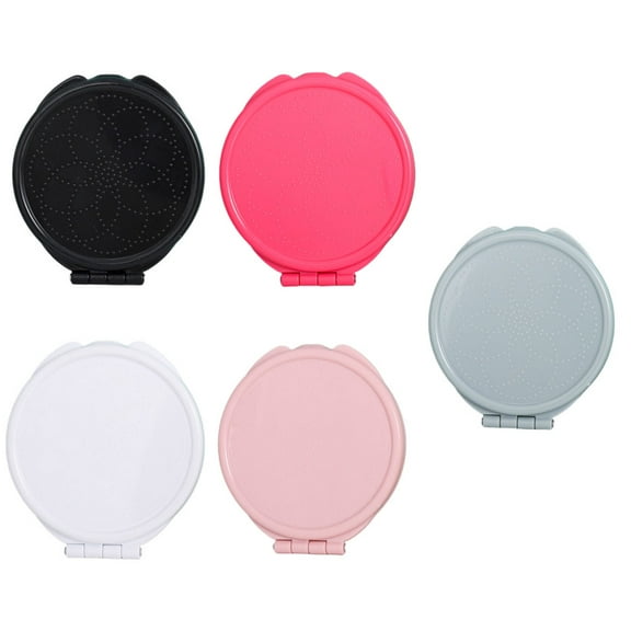 WHAMVOX 5 Pcs Mini Folding Mirror Travel Make up Vanity Makeup Cute Compact Miss