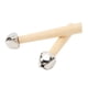 thumbnail image 5 of Juguete De Percusión De Madera, Mano De Obra Fina, Ligero, 2 Uds., 12 Cm, De Madera De Abedul, Campanas De Mano Orff Para Educación Temprana De Niños, 5 of 7
