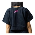 thumbnail image 2 of Crop Top para Mujer Atletica Talla M Negro Manga Corta, 2 of 4