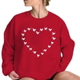 thumbnail image 2 of Sweatshirt for Women Perfect For Daily Wear or Loungewear! The Best Choice for Valentine's DayS Red Valentine's Day Sweatshirt, 2 of 4