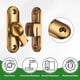 thumbnail image 2 of Uxcell 4-Pack Flip Latch Gate Latch, Cerradura deslizante de puerta de granero de 3 pulgadas, cerraduras deslizantes de 90/180 grados [Bronce amarillo], 2 of 7