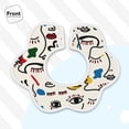 thumbnail image 3 of Hirioo Aabstract Eyes for Baby Cotton Petal Bib Drool Bibs for Baby Boy Unisex, 3 of 9