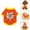 A028 Orange L, variant on Halloween Dog Shirts, Funny Zombie Lick Or Treat Mummy Print Pet T-Shirts, Soft Cotton Stretchy Puppy Cat Costumes For Small Medium Dogs Party Halloween Party