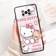 thumbnail image 2 of Funda trasera de silicona para teléfono Xiaomi, carcasa de Hello Kitty Cat para Xiaomi Mi Poco X3 X4 NFC M3 Mi 11T 10 T 9T 12 9 10 T Lite zhangmengya LED, 2 of 2