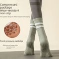 thumbnail image 3 of Calcetines de mujer hasta media pantorrilla, calcetines profesionales antideslizantes de silicona para interiores, calcetines deportivos de color sólido para mujer para fitness y pilates, 3 of 4