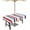 Red Blue, variant on Blue Red Striped Outdoor Rectangle Tablecloth with Umbrella Hole 60x102inch Waterproof Tablecloth Zippered Patio Table Cloth, 4th of July Wrinkle-Free Decorative Table Cover for Picnic Dining