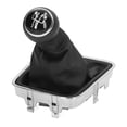 thumbnail image 1 of Ensemble de Démarrage à Bouton de Changement de Vitesse 5 Vitesses PVC Cuir Durable Levier de Vitesses Guêtre Kit Noir Casquette, 1 of 14