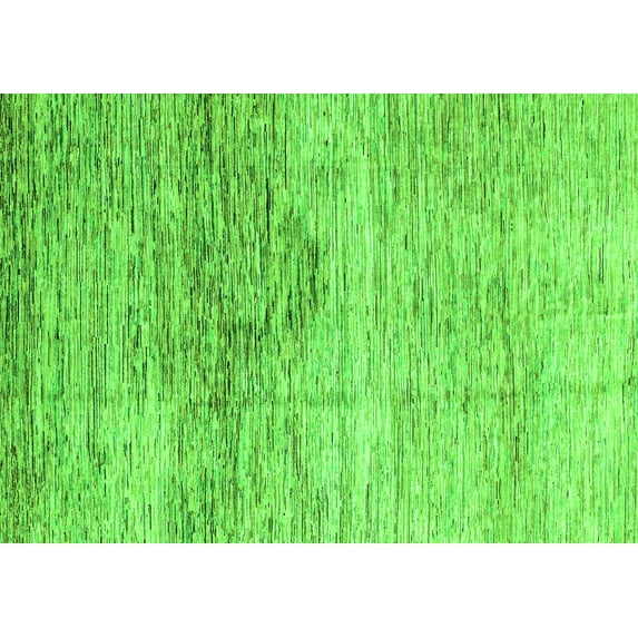 Ahgly Company Indoor Rectangle Abstract Green Modern Area Rugs, 8' x 12'