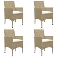 thumbnail image 6 of vidaXL Patio Dining Set Outdoor Dining Table and Chairs Patio Conversation Set, 6 of 28