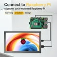 thumbnail image 6 of 7 Inch Portable Secondary Monitor FHD 1024x600 IPS LCD Screen USB-C & HDMI with Dual Speakers for PC Laptop Raspberry Pi Nintendo Switch - Black, 6 of 7