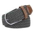 thumbnail image 4 of Braided Canvas Woven Elastic Stretch Belts 1 3/8" Width Stretch Belts for Men, 4 of 6