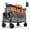 Gray, variant on Gianna Collapsible Folding Wagon, Heavy Large Capacity Garden Wagon, Big Bucket Beach Cart with Multi-Terrain Brake Wheels for Outdoor Camping, Shopping, 28.7" X 18.7" X 35.4",Black