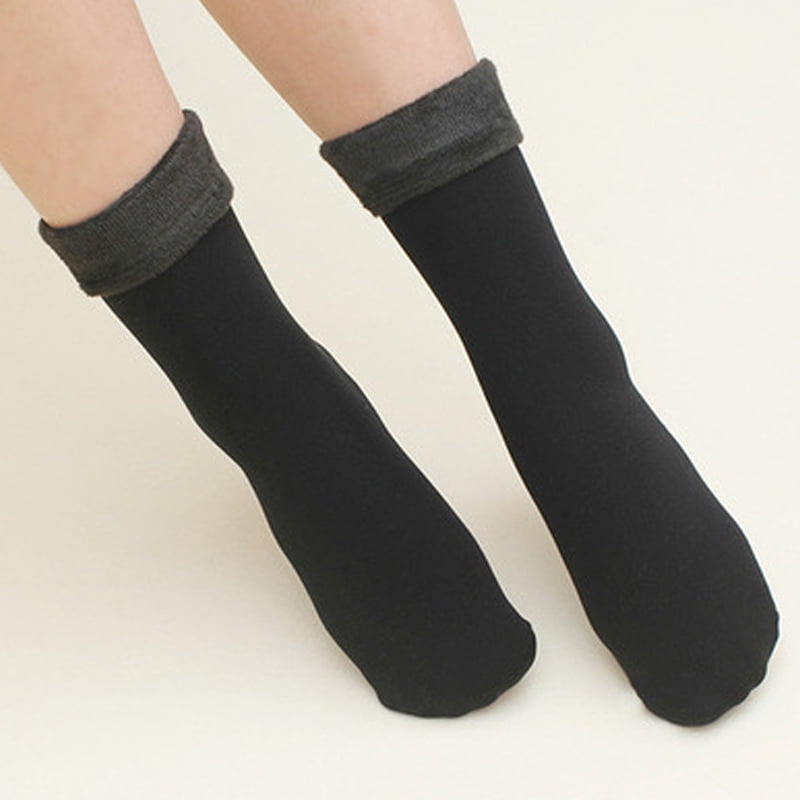 Thermal Fleece Socks Winter Fleece Lined Warm Socks Fuzzy Soft Women ...