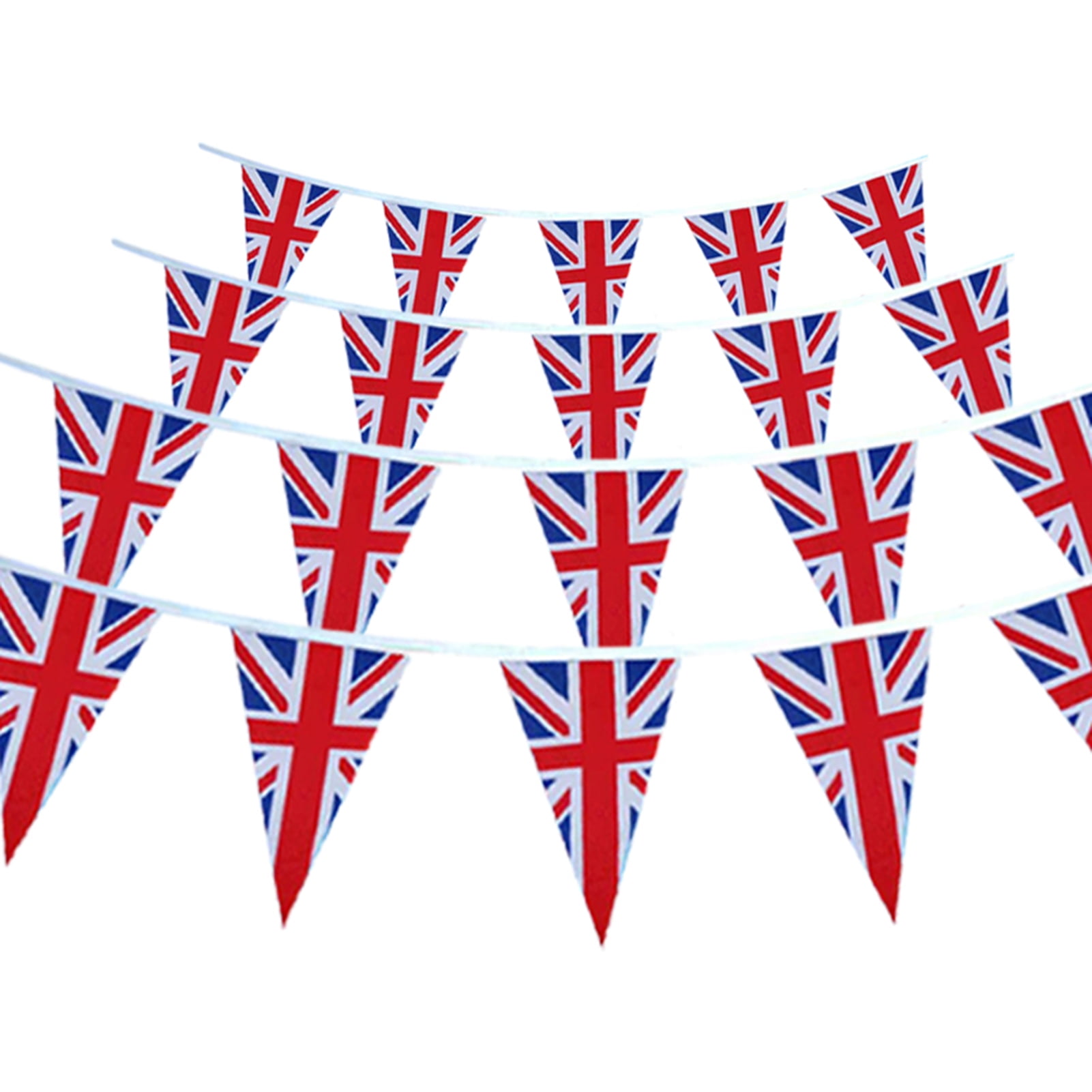 GB Union Jack Buntings 7M/25 Pendant Triangle Flags British Union Decor Banner 