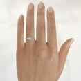 thumbnail image 6 of Princess Cut Moissanite Diamond Ring 18K White Gold Plated , Sterling Silver Ring Diamond Moissanite Ring Stacking Ring Simple Ring Anniversary Ring, 6 of 6
